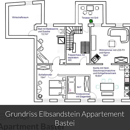 Apartment Elbsandstein App. Bastei